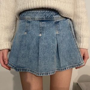 ZARA NWT - kids denim pleated skort